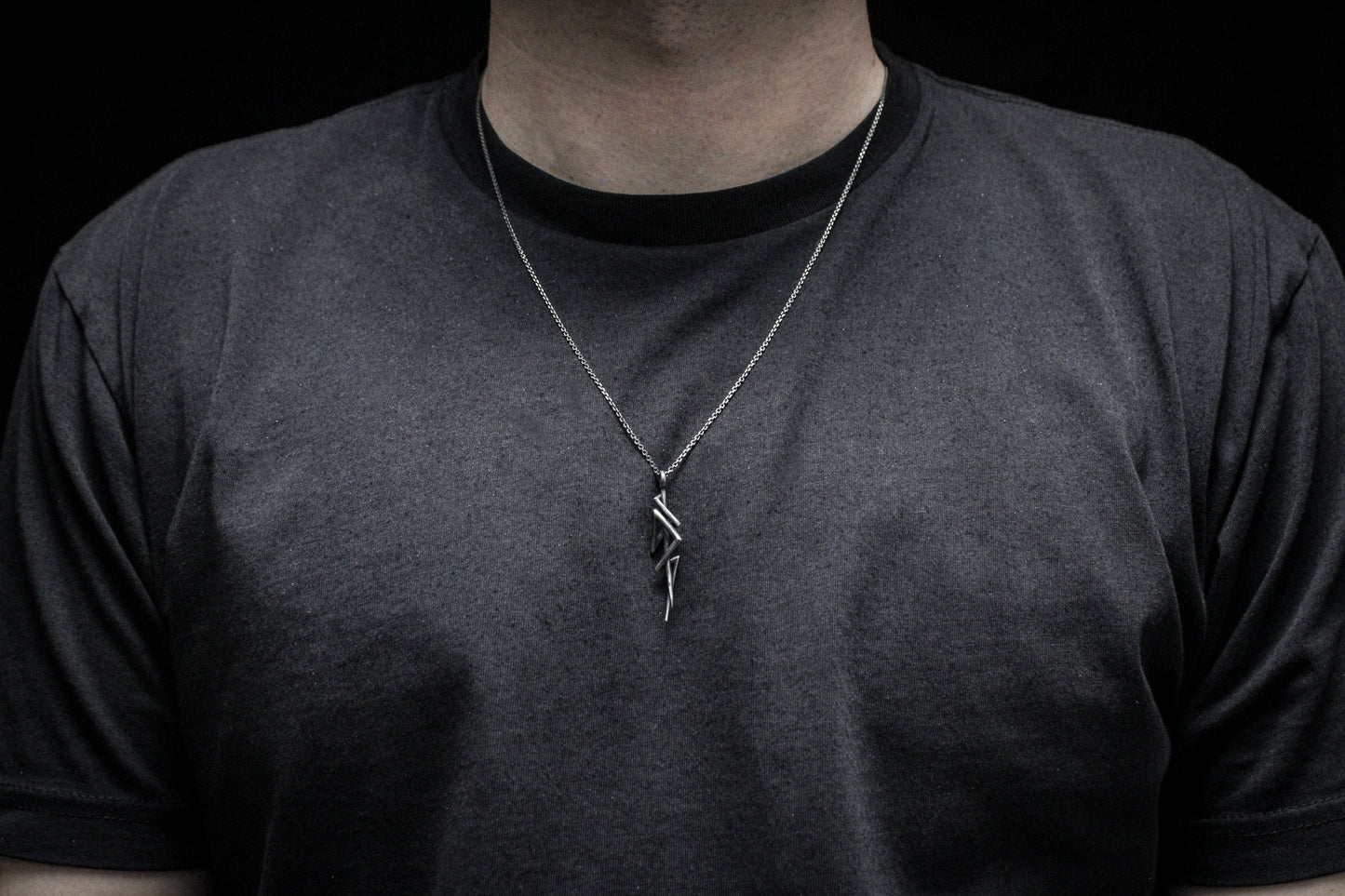 BLACKENED SURGE PENDANT