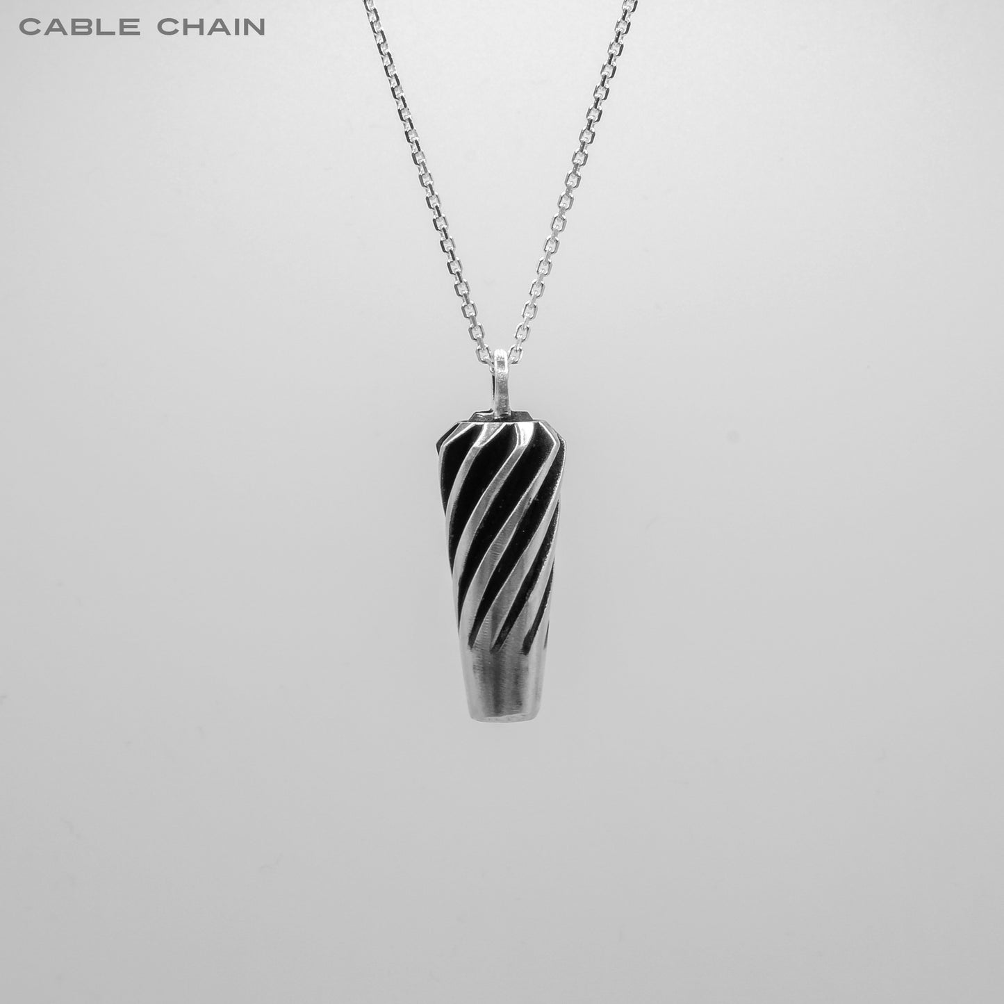 [TWO TONE] TAPERED GEAR PENDANT